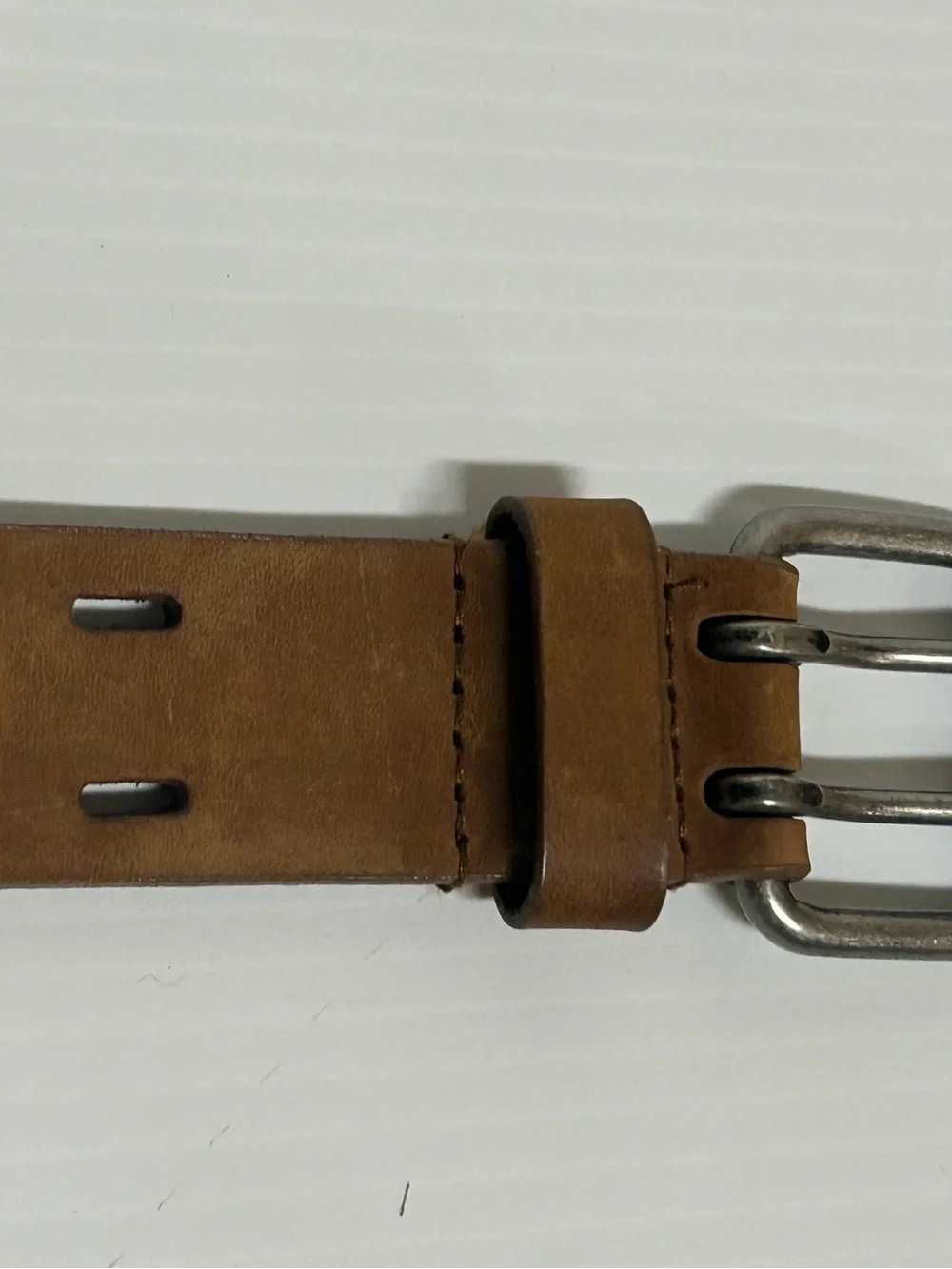 Nocona Double Prong Mens Leather Belt Brown Size 34